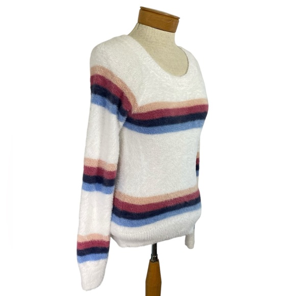 Abercrombie Kids 15/16 Girl Fuzzy Soft Stripped - Picture 4 of 10